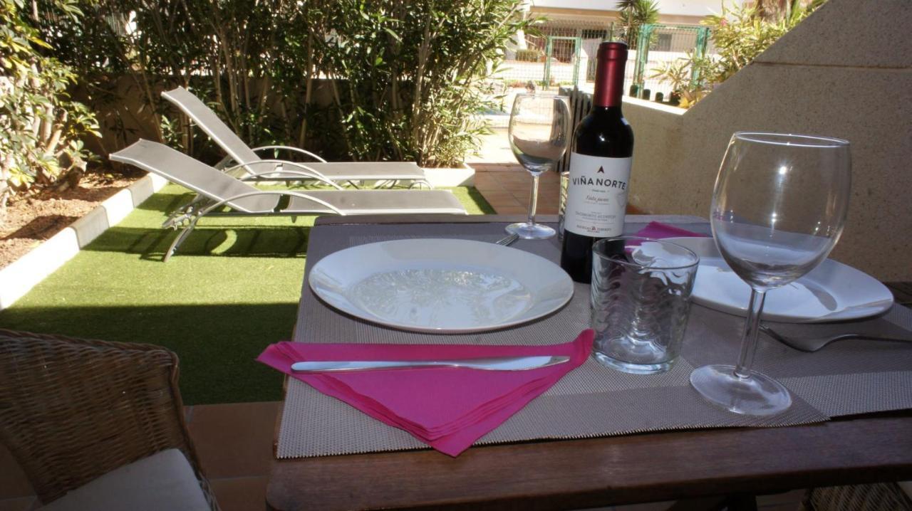 Apartamento Con Jardin Y Piscina En El Balancon El Médano Exterior foto