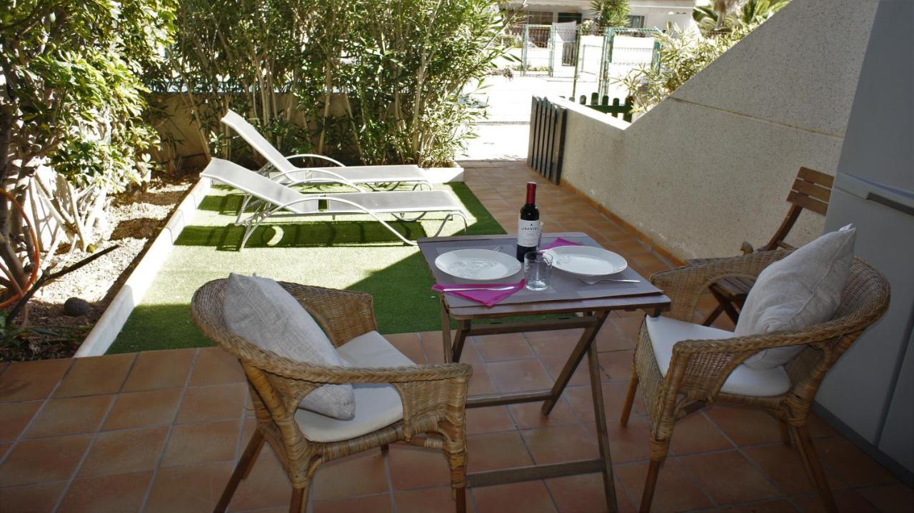 Apartamento Con Jardin Y Piscina En El Balancon El Médano Exterior foto